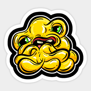 The Blobs - Yellow Sigh Monster Sticker